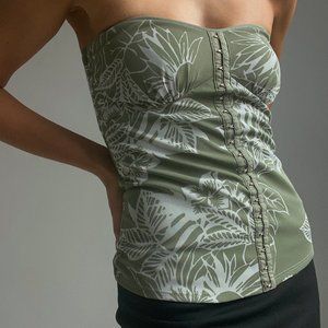 Vintage Tropical Bustier Top